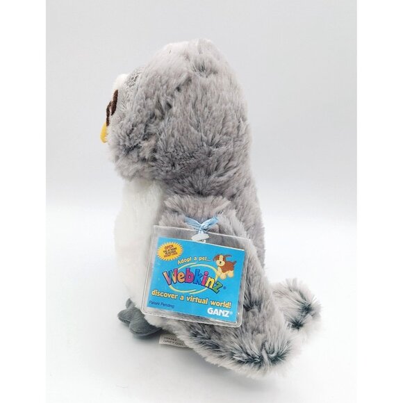 Ganz Webkinz Grey Owl HM344 with Code Plush Stuffed Animal w/Sealed Code - Picture 2 of 7